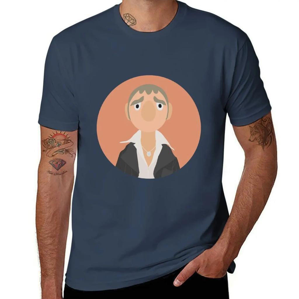 Detective Sam Tyler Large Print T-Shirt sweat Anime t-shirt hippie clothes mens fashion
