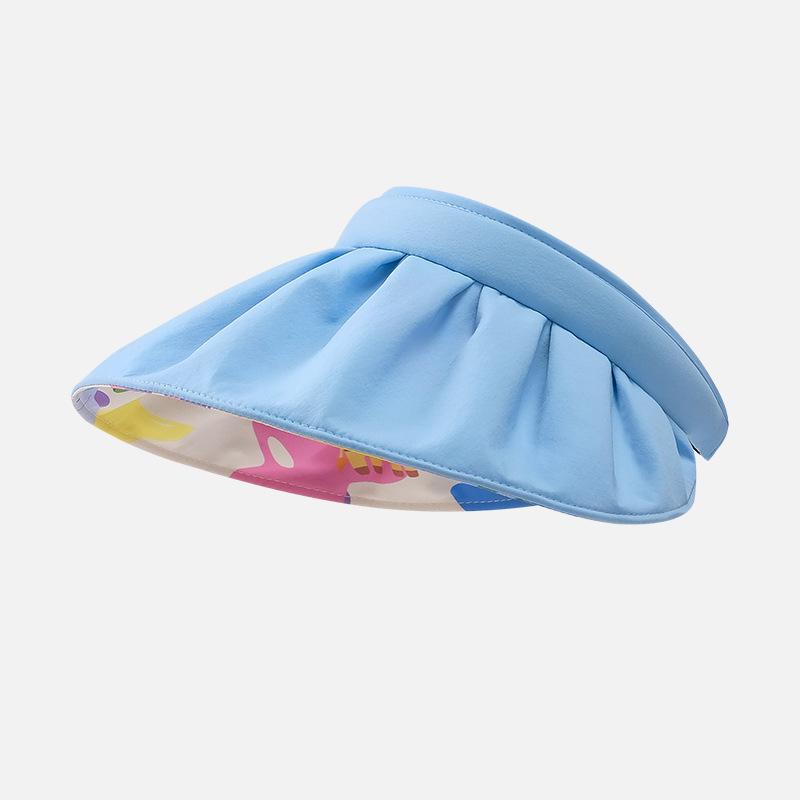 

New summer thin shell empty top hat sunshade sunscreen UV protection male and female baby travel cartoon sunscreen hat