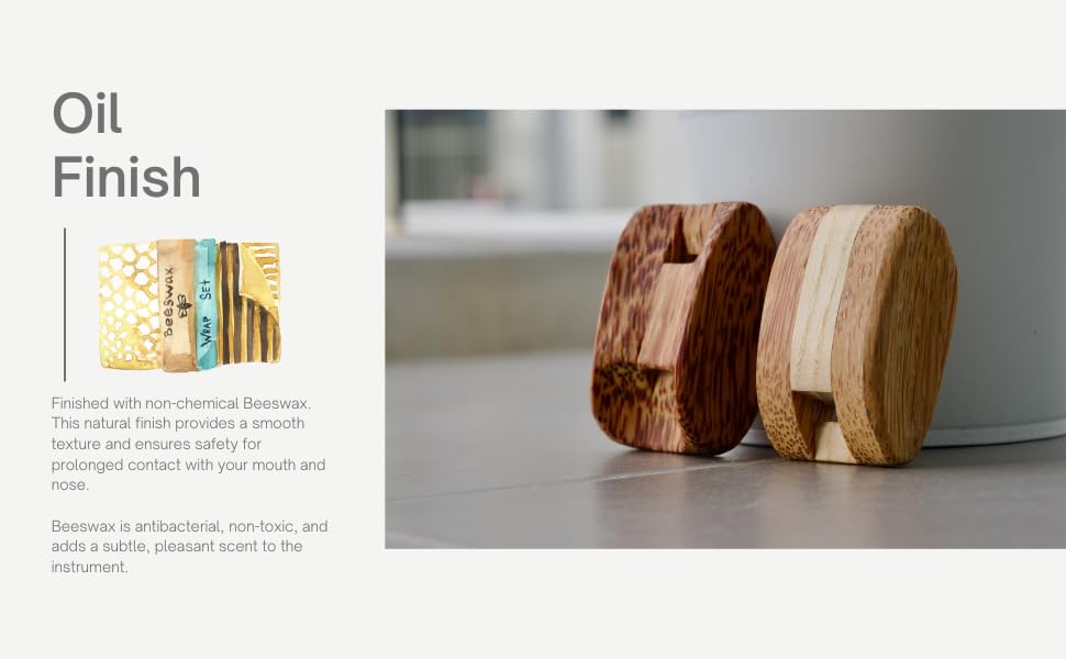 Wooden Nose Flute Beeswax Finish Easy to Play for Intermediate Players Range Clear High Notes Semi-Professional (Whistle) 3-Octave