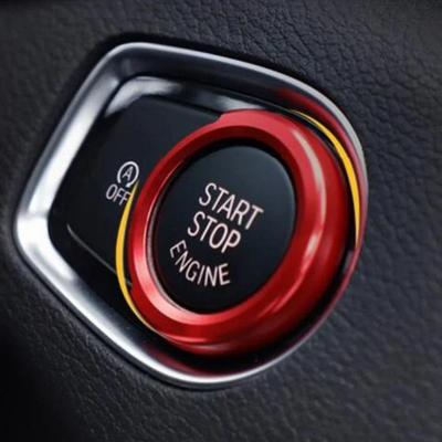 Pro BMW řady 1 2 3 4 X1 F48 F20 F21 F30 F32 F33 F34 F36 F45 F46 Samolepky tlačítka startování motoru auta Kryt ozdobného kroužku zapalování