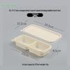 HUIHUADU Degradable Corn Starch Divided Lunch Boxes
