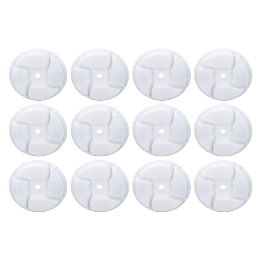 12Pcs Pet Water Fountain Filter Replacement Activated Carbon Ion Exchange Resin Efficient Filtration