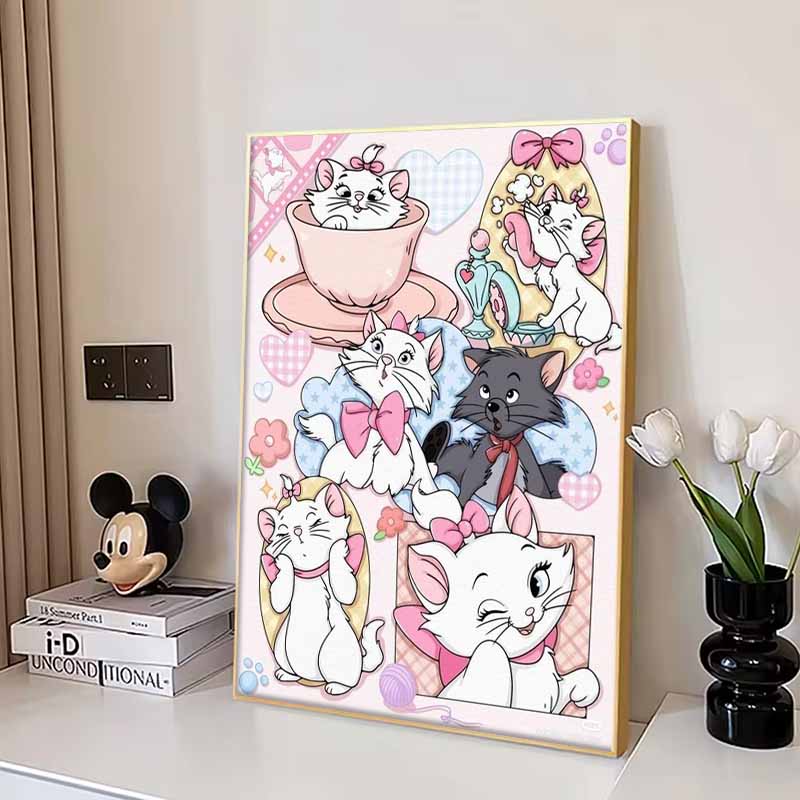 Disney Diamond Painting Marie Cat A Sweet and Adorable Collection of Illustrations DIY Crafts 5D Mosaic Embroidery Hobby Gifts Home Decor