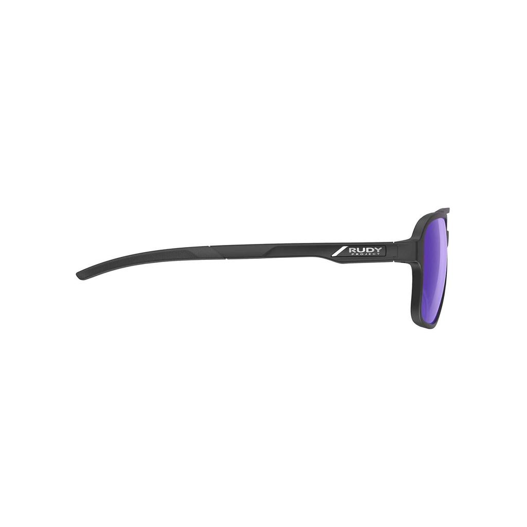 CROZE Black Laser Lens 57mm [RUDYPROJECT] Sunglasses, Matte/Multi Violet, Width