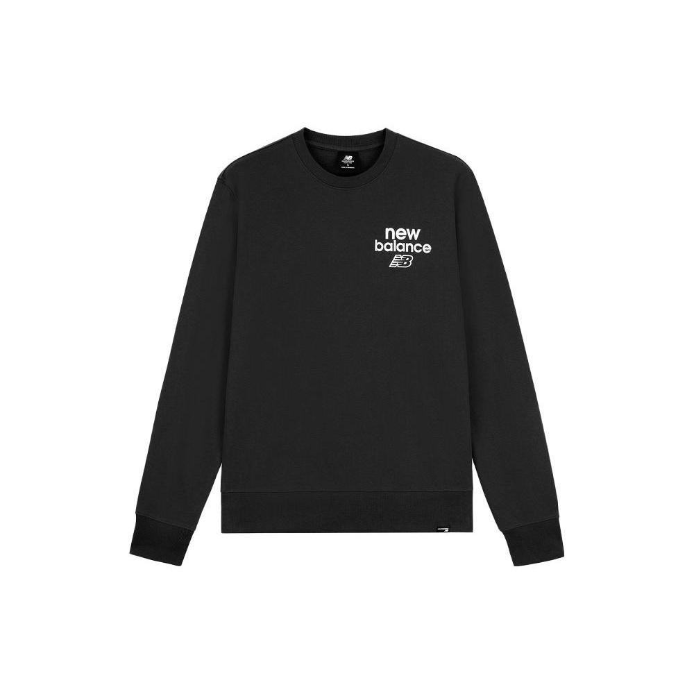 New Balance Logo Essentials Sweatshirt Asia Sizing  Black  Men s MT33535-BK L
