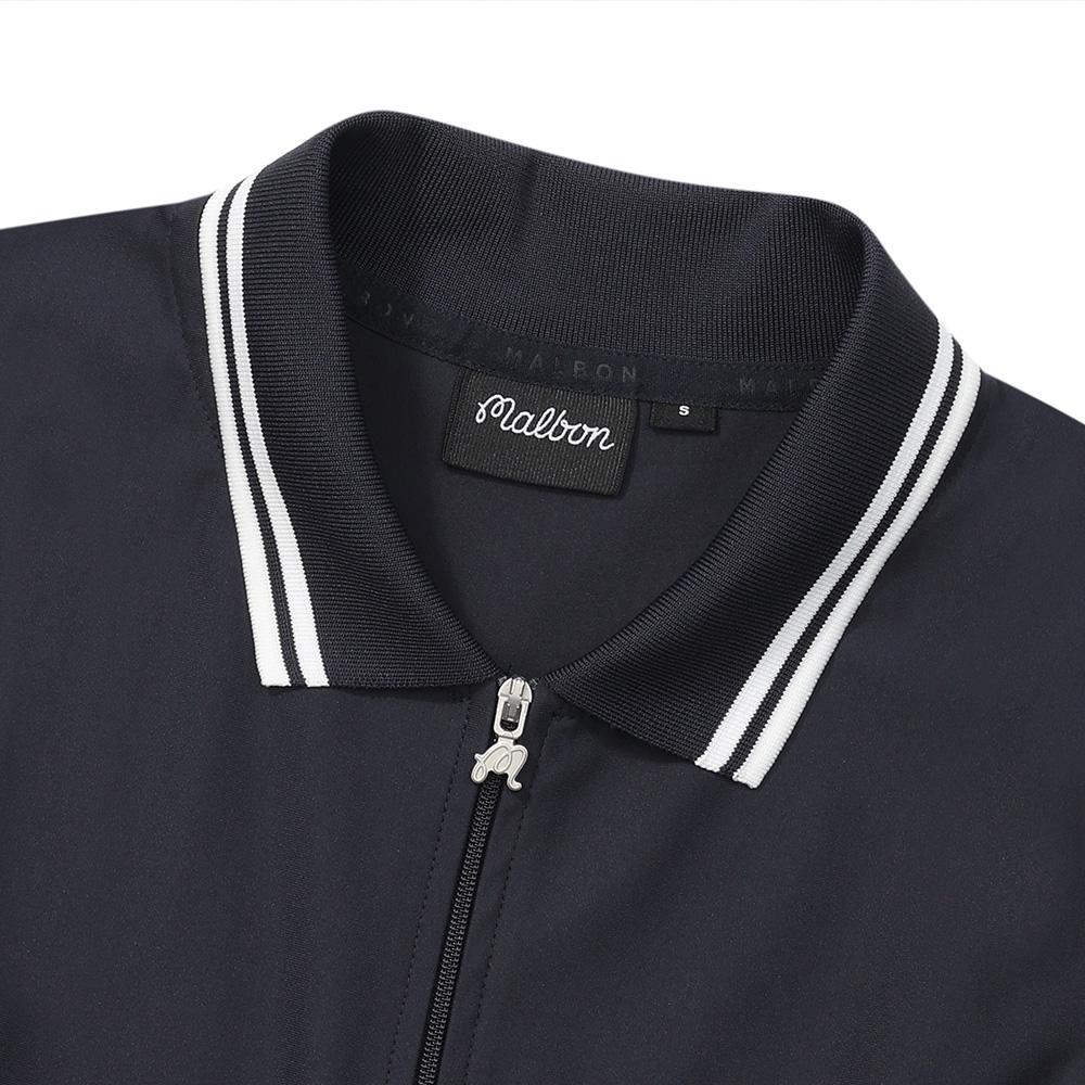 MALBON GOLF Sleeveless Fine Pleated Dress Navy (Woman)