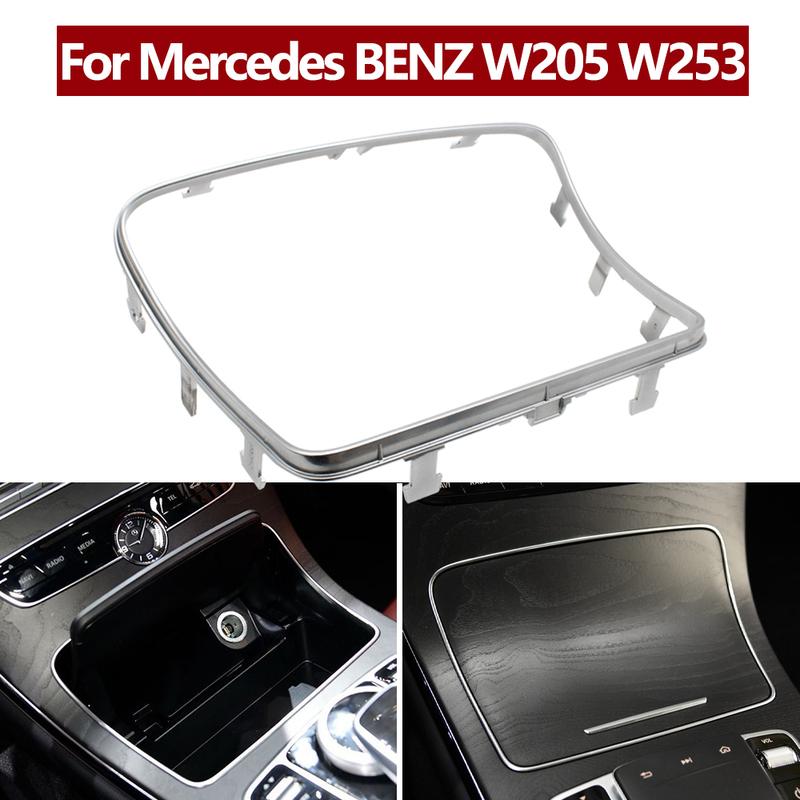 A2056830900 Car Front Water Cup Holder Frame Chrome Plating Strip Trim For Mercedes BENZ C W205 GLC W253 2014- C200 C250 300