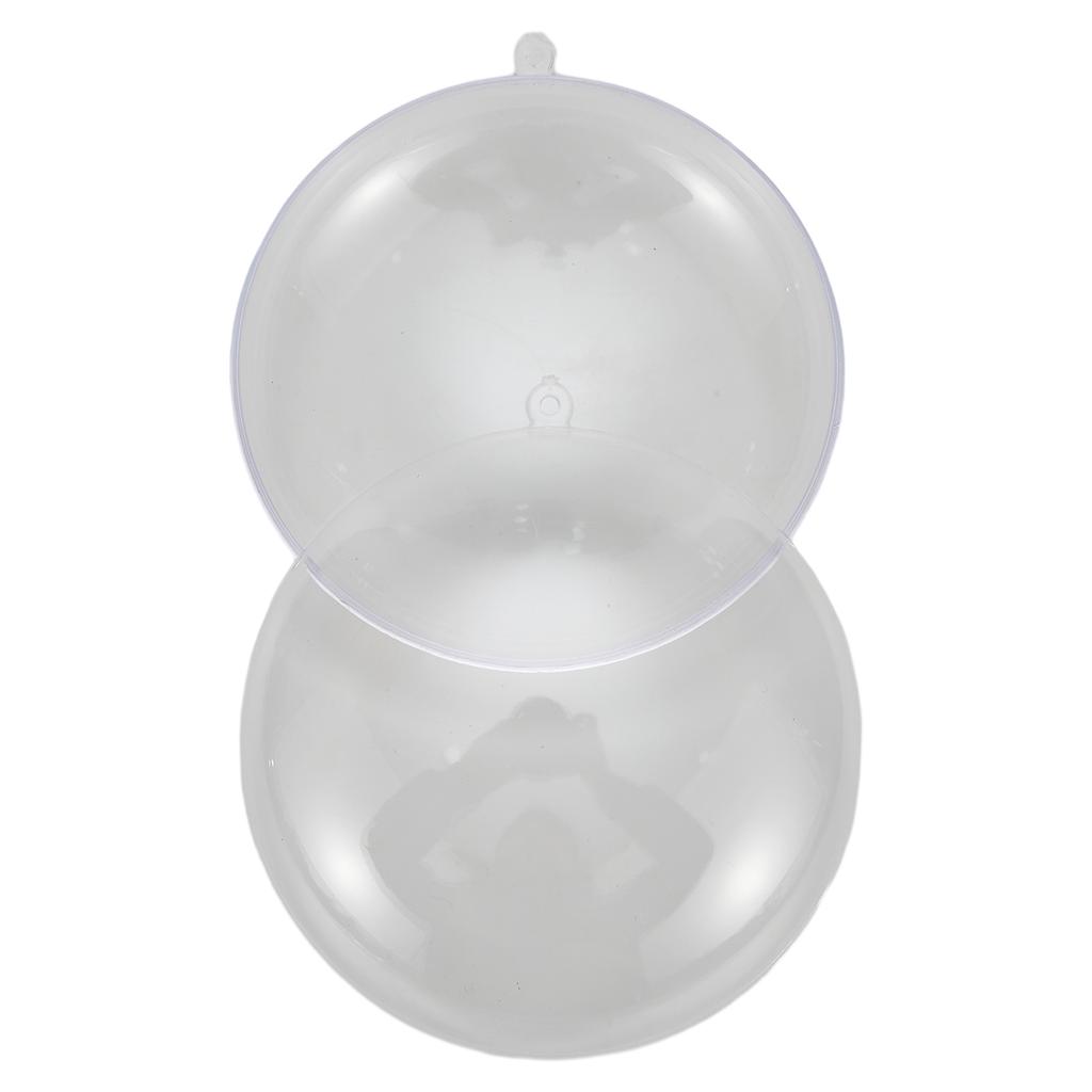 10pcs Plastic Clear Flat Ball Home Decor Wedding Candy Christmas Gifts Box 7-11cm DIY Ornament Garden Bauble Jewelry Gifts