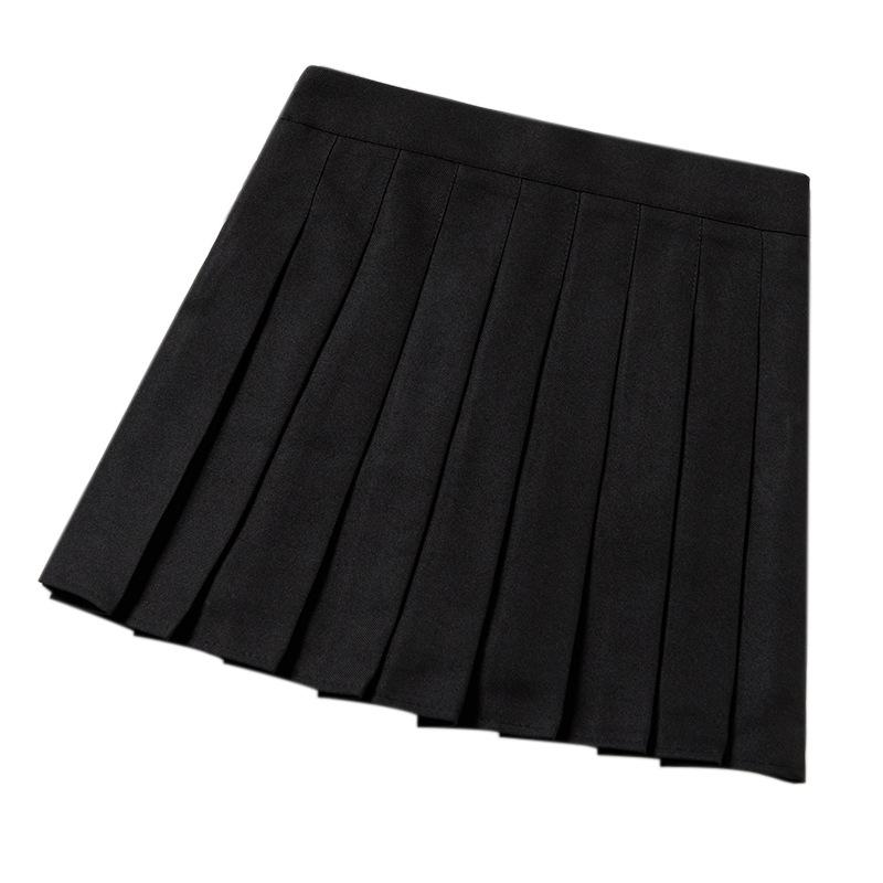 

Летняя короткая юбка для женщин и девочек, плиссированная мини-юбка с высокой талией, узкие юбки трапециевидной формы M чёрный