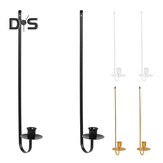 Suport pentru lumânări din metal 2 buc. Decor pentru perete Suport pentru lumânări Suport pentru lumânări moderne, Suport conic pentru lumânări pentru șemineu, sufragerie, fermă