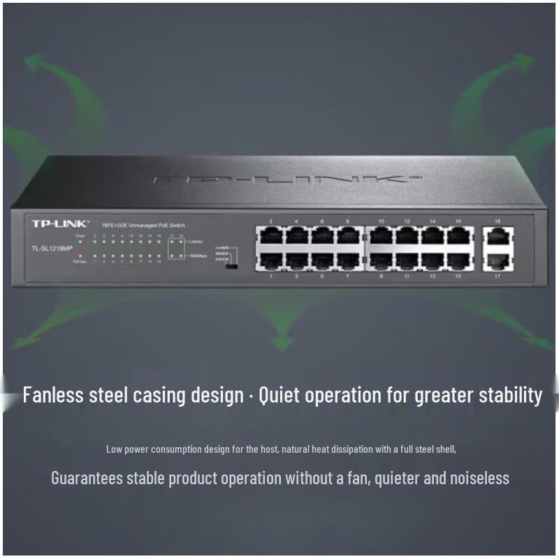 Tp-Link TL-SL1218MP 18-Port PoE+ Fast Ethernet Switch