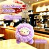 Cute Fluffy Sheep Plush Keychain Soft Fuzzy Material Perfect For Backpack Decoration Birthday Gifts For Kids And Adults