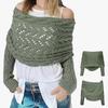 Women's Warm Wool Knitted Scarf - Solid Color Shawl for Autumn/Winter