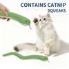 Cat Plush Toy Bite-resistant Kitten Toy Imitation Snake Shape Interactive Cat Toy Teasing Teeth Cleaning Pet Supplies