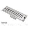 304 Stainless Steel Floor Drain 30 × 10 cm / 11.81×3.94in Shower Floor Drain  Bathroom
