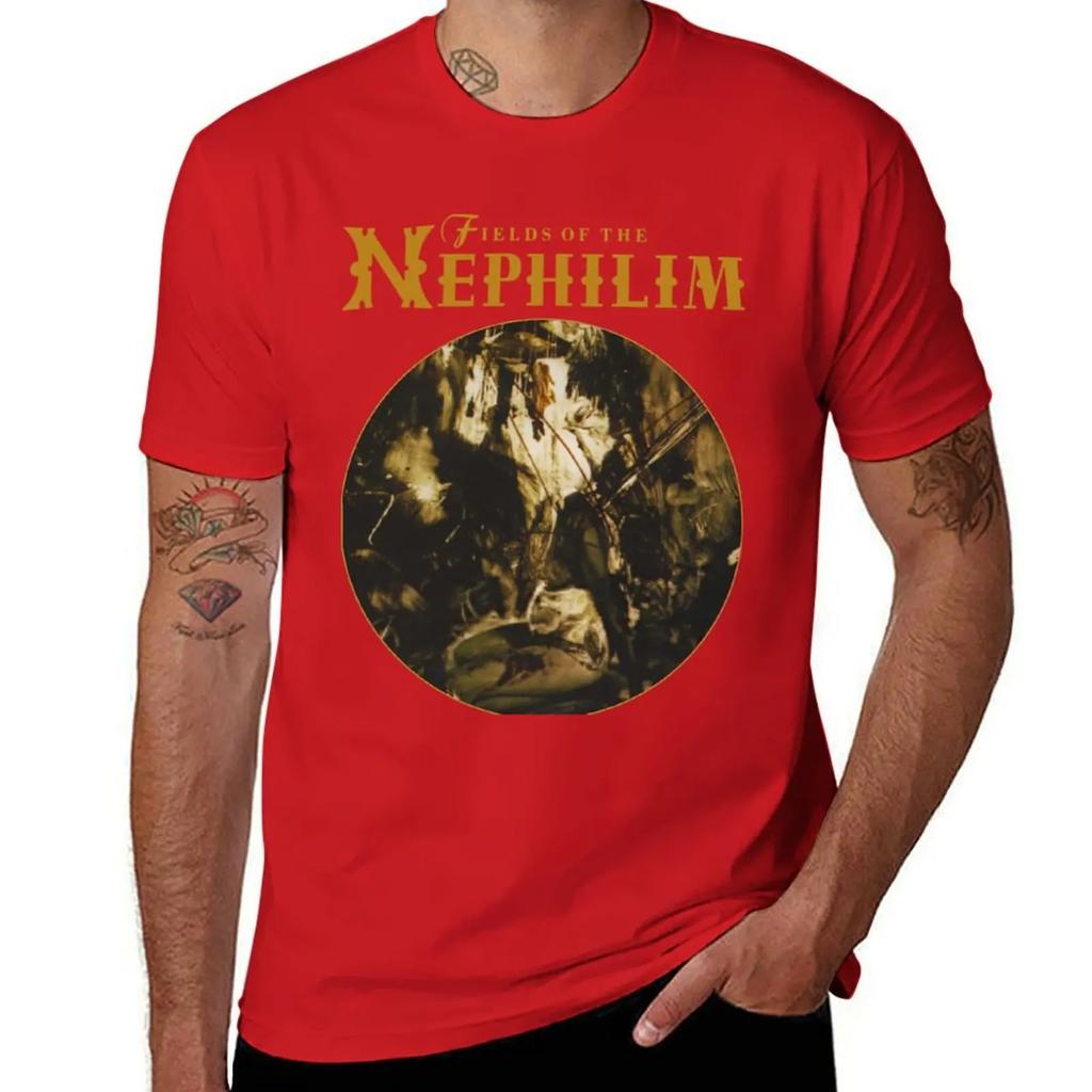 Fields Of The Nephilim Rock Gothic Englisch T-Shirt Wesentliches T-Shirt Unisex T-Shirt Schweiß Lustige T-Shirts Unisex