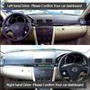 Car Dashmat Dashboard Cover Black Brown Suede Leather Dash Mat Pad Sunshade Accessories for Mazda 3 MK1 BK Mazda3 2003-2009