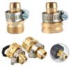 Heavy Duty Brass Mender End Repair Kit Male Female Hose Connector 3/4 Inch