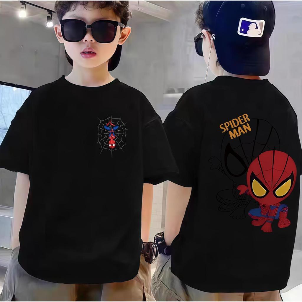 Cute Anime Fashion Children's Clothing Spider Comfortable Round Neck T-shirt