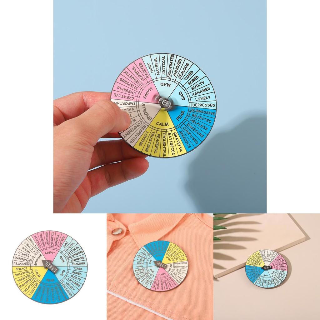 Unique Geometric Round Pin Brooch Modern Enamel Metal Badge For Stylish Accessories