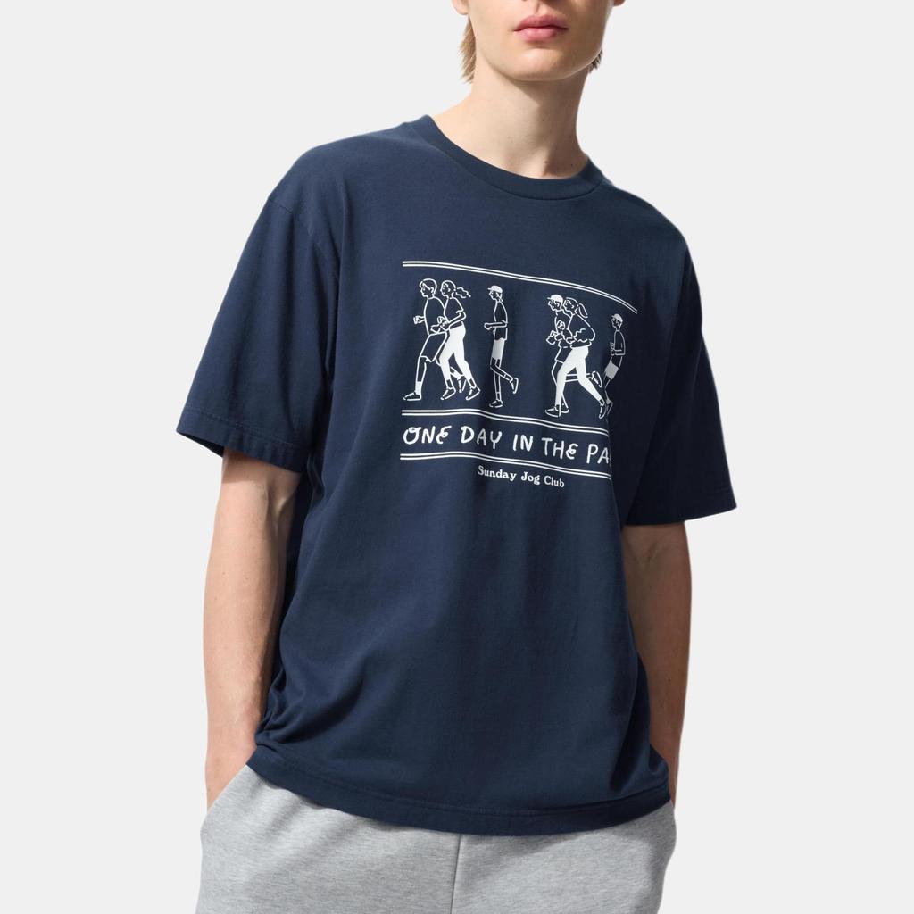 Uniqlo X Nagachika Takeshi Collaboration FW25 Cartoon Character Print Crew Neck Short Sleeve T-Shirt Unisex T-Shirts 484909-69