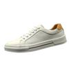 Men'S Leather White Shoes Men'S Summer Hollow White Board Shoes Men'S Trendy Shoes Versatile Boys' Shoes Casual Shoes