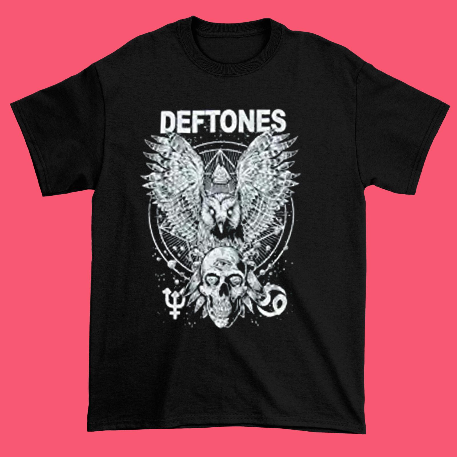 Deftones Owl and Skull T shirt All Size S M L 234XL Black MM1381 S