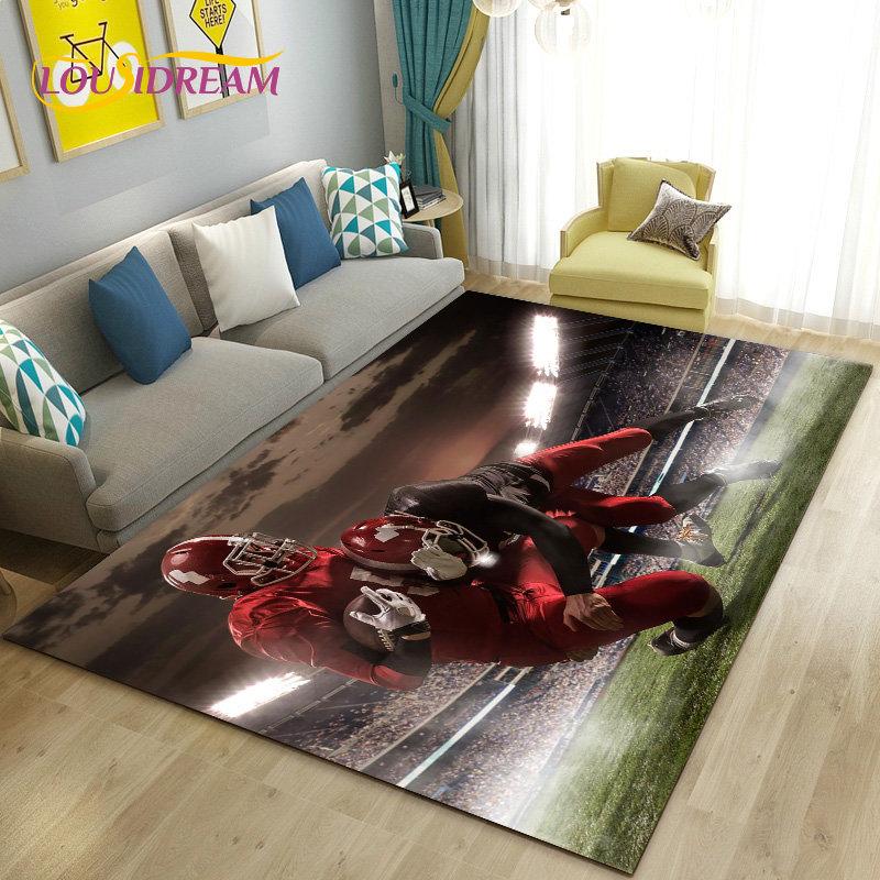 NFL Американский футбол Регби Ковер Большой, Ковер для гостиной, спальни, дивана, коврика, украшения, детский нескользящий напольный коврик 40x60cm