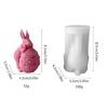 3D Rabbit Candle Soap Mould Handmade Candles Aroma Wax Soap Molds for Decoration