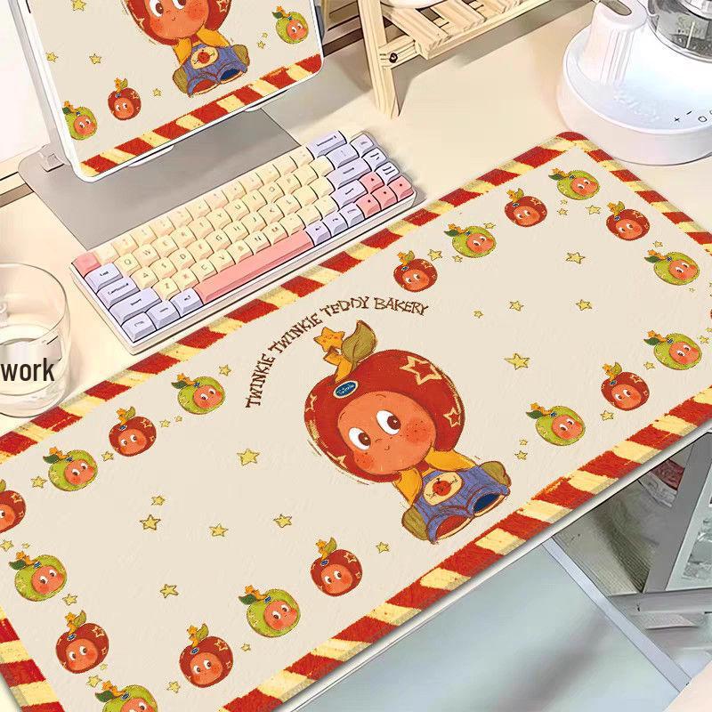 Starman Cute Girl Desk Mat - Large Mouse Pad for Students and Office