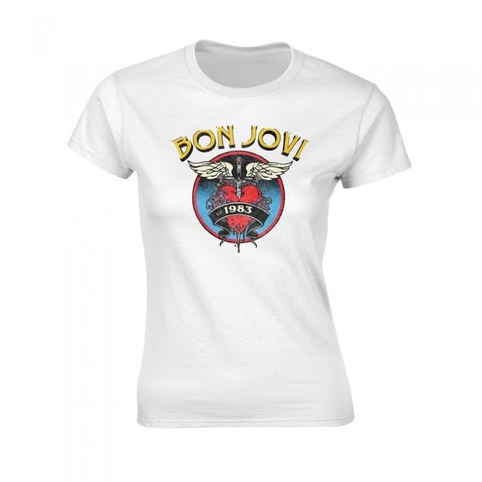 Bon Jovi Womens/Ladies 1983 Heart T-Shirt