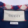 Gucci 584856 2019 Red X Navy X White Gold Button Sleeveless One-Piece Dress 40 multicolorUsed