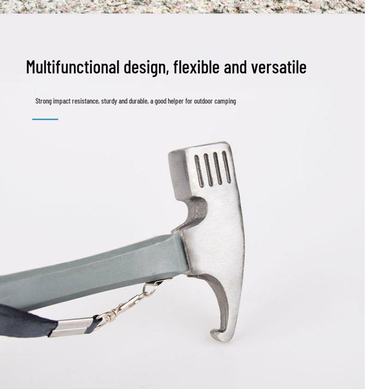 Multifunktioneller Campingplatz-Heringhammer - Adlerkralle & Schafshorn-Design, Kohlenstoffstahl für Zelt- & Markisenaufbau