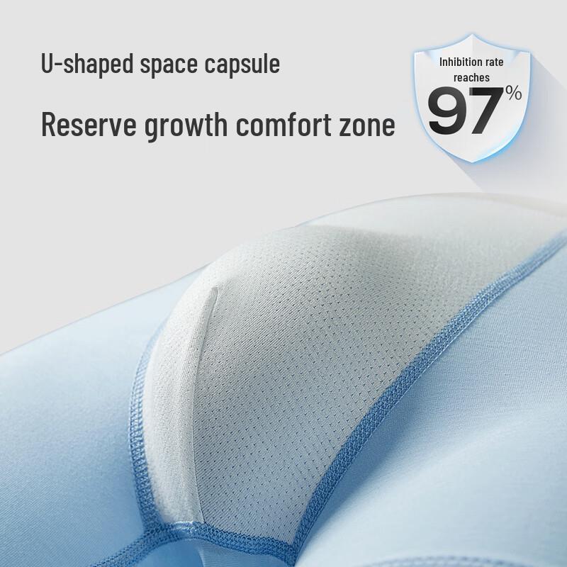 Mao Ren Men's Antibacterial Cotton Boxer Briefs 4-Pack