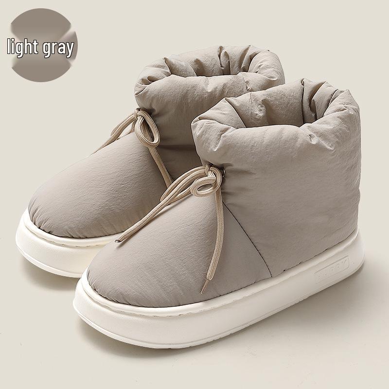 Winter High-Top Cotton Slippers with Elastic Band for Men & Women