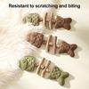 1/2/3Pcs Cat Dental Toy Fishbone Shape Catnip Cat Toy Teeth Play Oral Hygiene Cleaning Breath Interactive