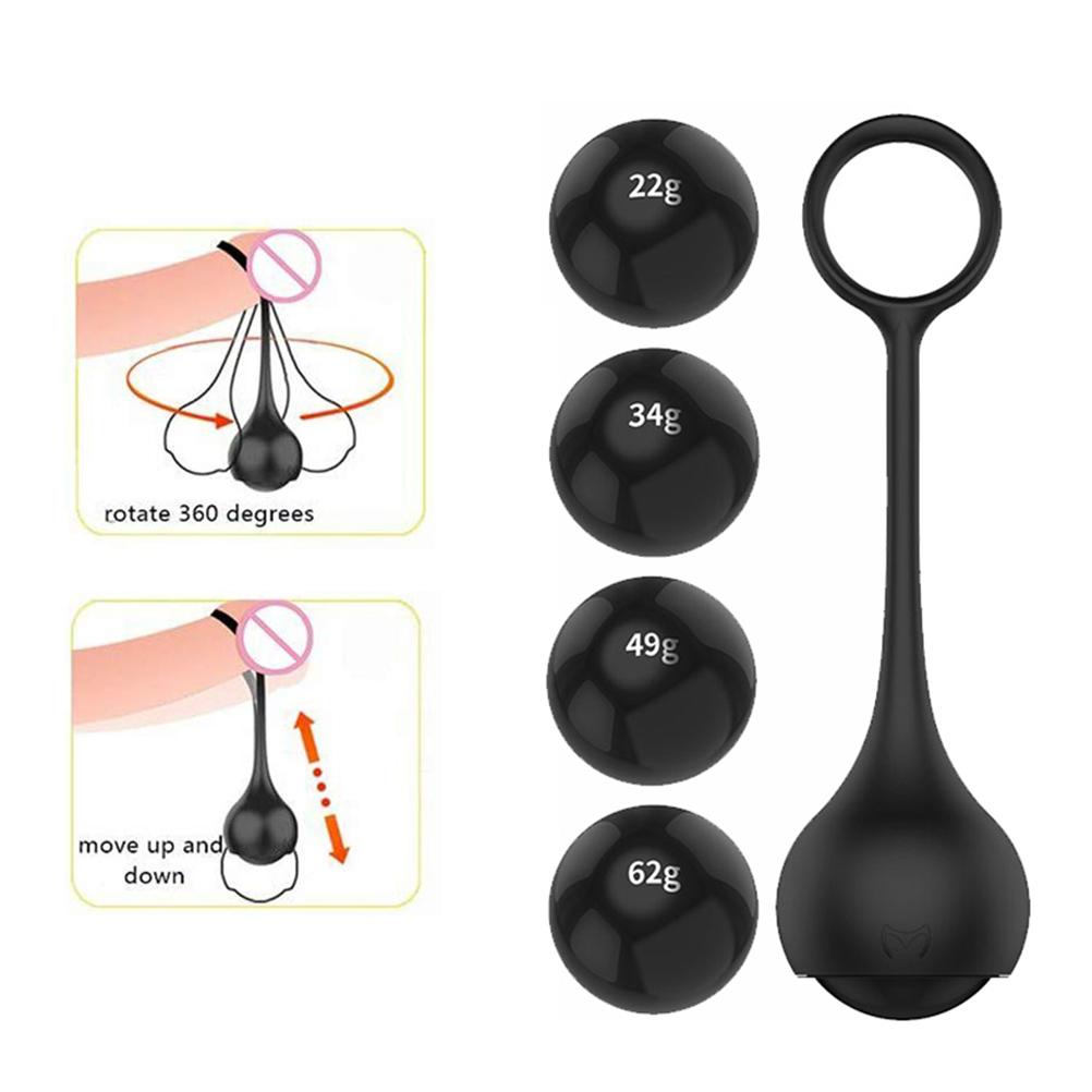 Penis Stretcher Weights for Men Silicone Ball Male Penis Extender Enlarger Stretcher Strap Ball