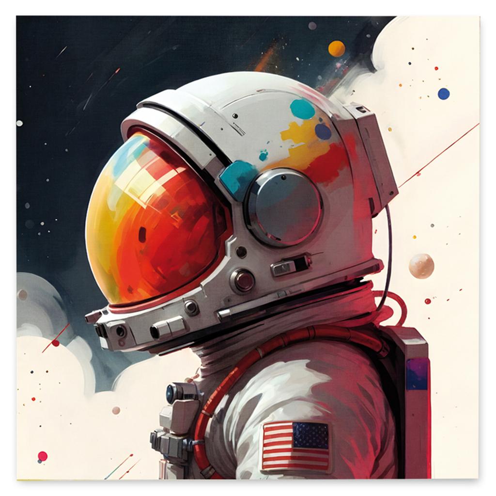 Obraz na płótnie abstrakcja astronauta