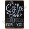 Metal Signs Vintage Cafe Signs Wall Decor Funny Posters Retro Plaques Painting Coffee Bar Sign Tin Signs Home Wall Decor Art