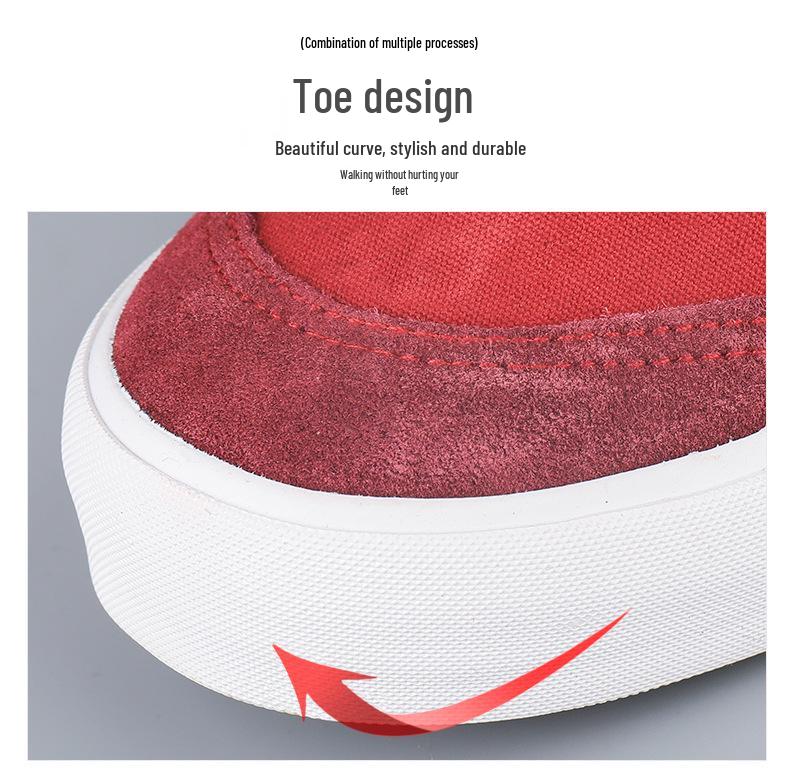 Spring 2026 Men's Breathable High-Top Casual Skating Shoes – Classic, Versatile, and Comfortable Fashion.