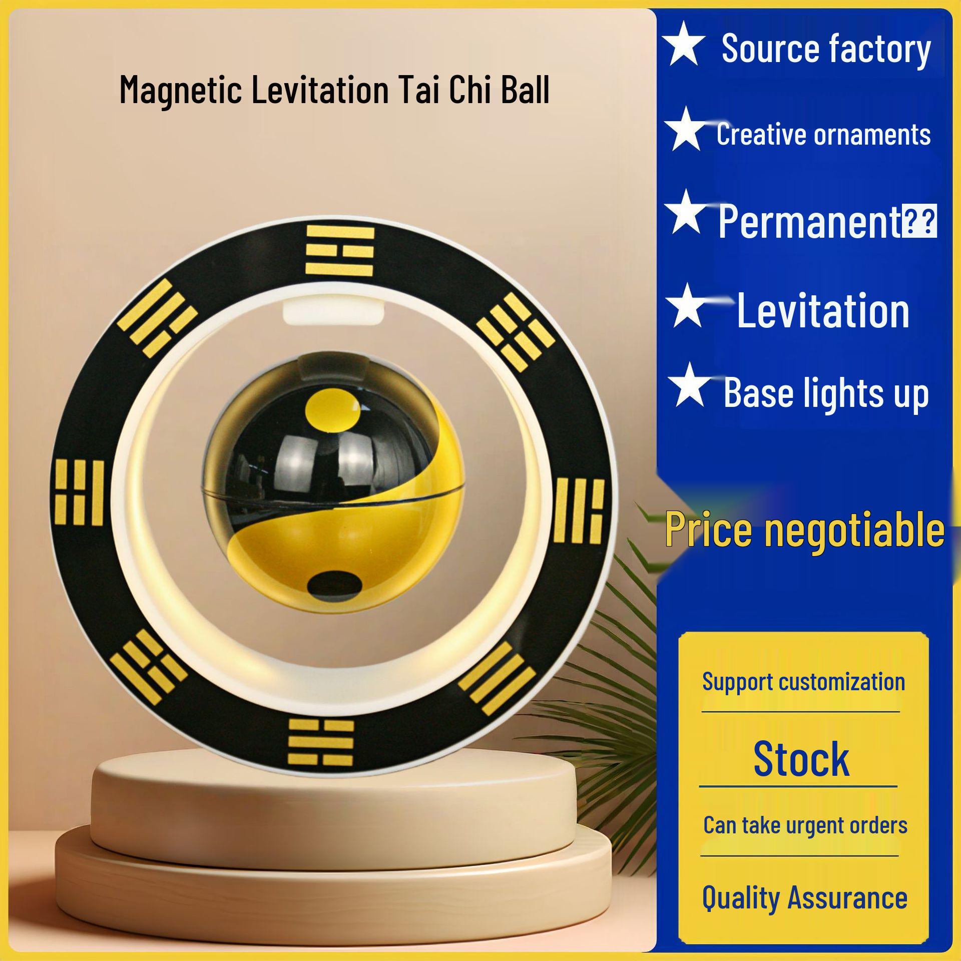 Magnetic Levitation Tai Chi Ball Feng Shui Decoration - Auspicious Housewarming Gift & Desktop Ornament