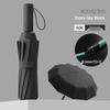 Popular 60-Rib Extra-Large Fully Automatic Black Dual-Use Umbrella for Students & Adults - Custom Logo Option Available