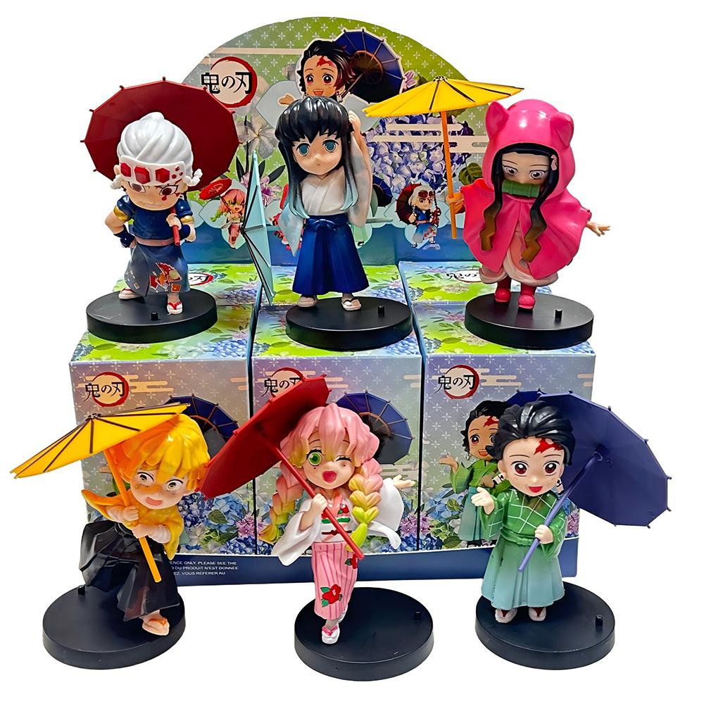Kimetsu no Yaiba Plum Rain Season  Random Figures Anime Collection Model Toy for Home Office Decoration