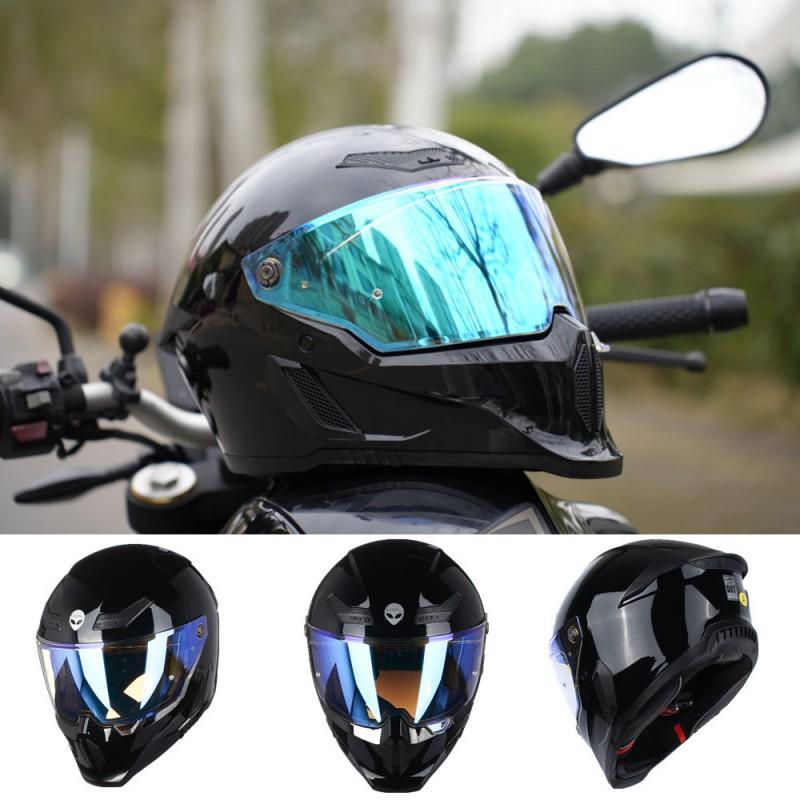 Retro Full Helmet Motorcycle Tail Wing Ventilation Bluetooth Position Four Seasons To Keep Warm