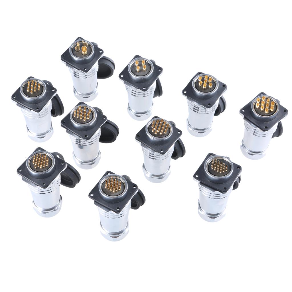 SF2810Metal Aviation Connector SF2810 Plug SF2813 Socket Set Waterproof 3 To 26Pin Adapter for Photography Equipments