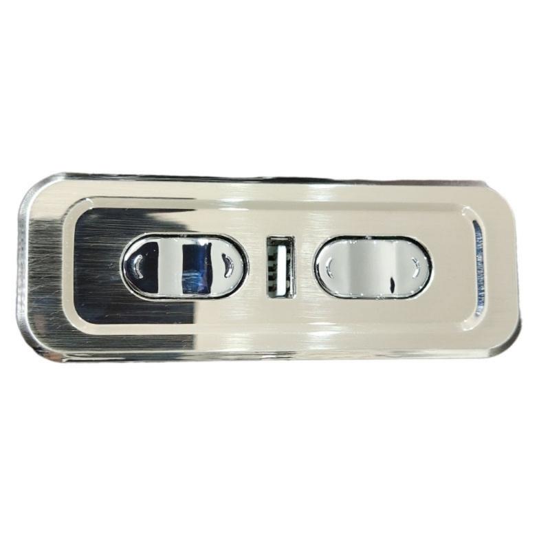 ABS Electric Recliner Switches Double Motor Controllers Silents Operations USB Charging Ergonomic Handheld Designs