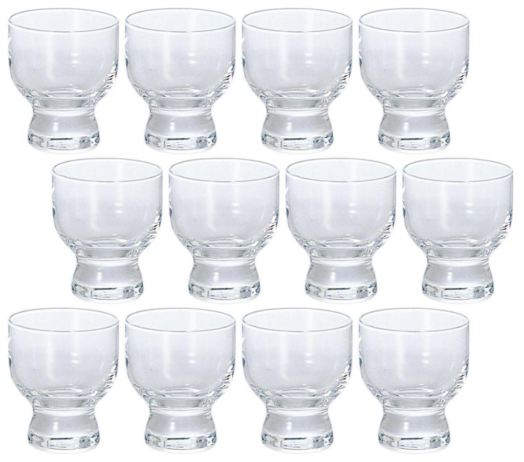 ADERIA Sake 80ml Mini Ginjo Glasses with High Set of Made in Cups, Glasses, Base, 12, Japan, B-6354