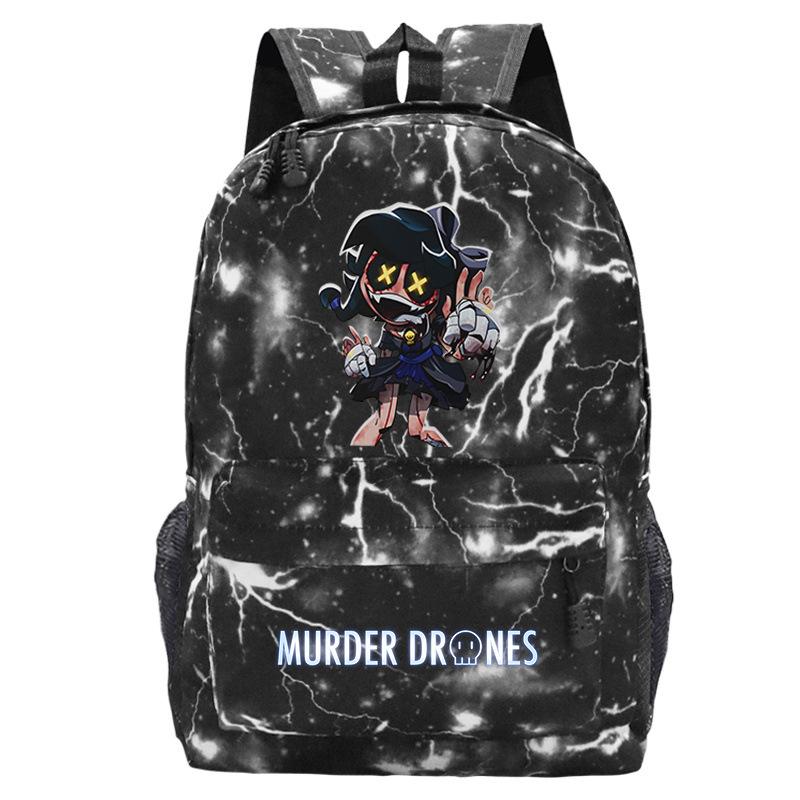Murder Drones Personality Printing Trend Student School Bag Multifunctional Outdoor Travel Backpack
