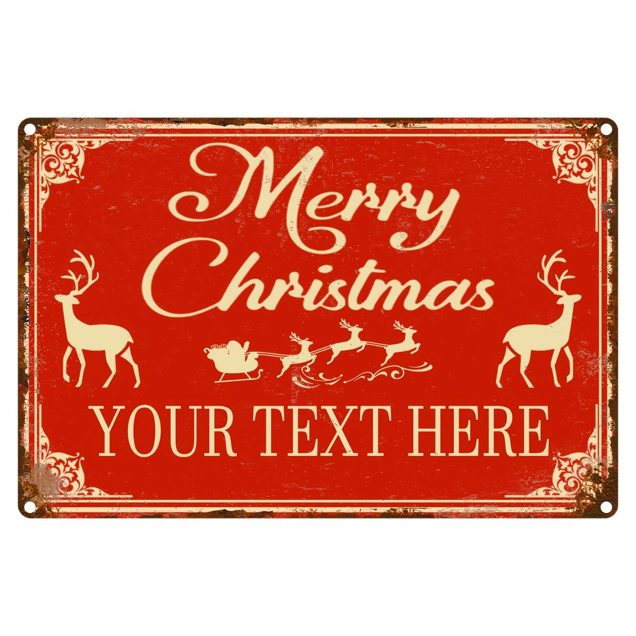 

Vintage Metal Tin Sign 11.8x7.9in Retro Christmas Decoration for Home Cafe Bar чёрный