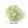 2/5/10Pcs 5cm Organza Chiffon Fabric Flowers DIY Wedding Dress Clothing Shoes Hats Decoration Hairpin Jewelry Accessories